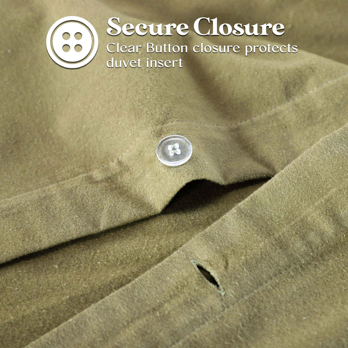 Rome Flannel Cotton Fuzzy Warm Solid Duvet Cover Set - Duvet Cover Set by Superior Brand