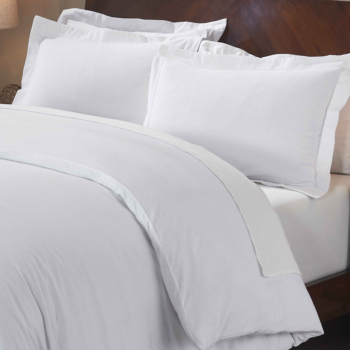 Rome Flannel Cotton Fuzzy Warm Solid Duvet Cover Set - Duvet Cover Set by Superior Brand