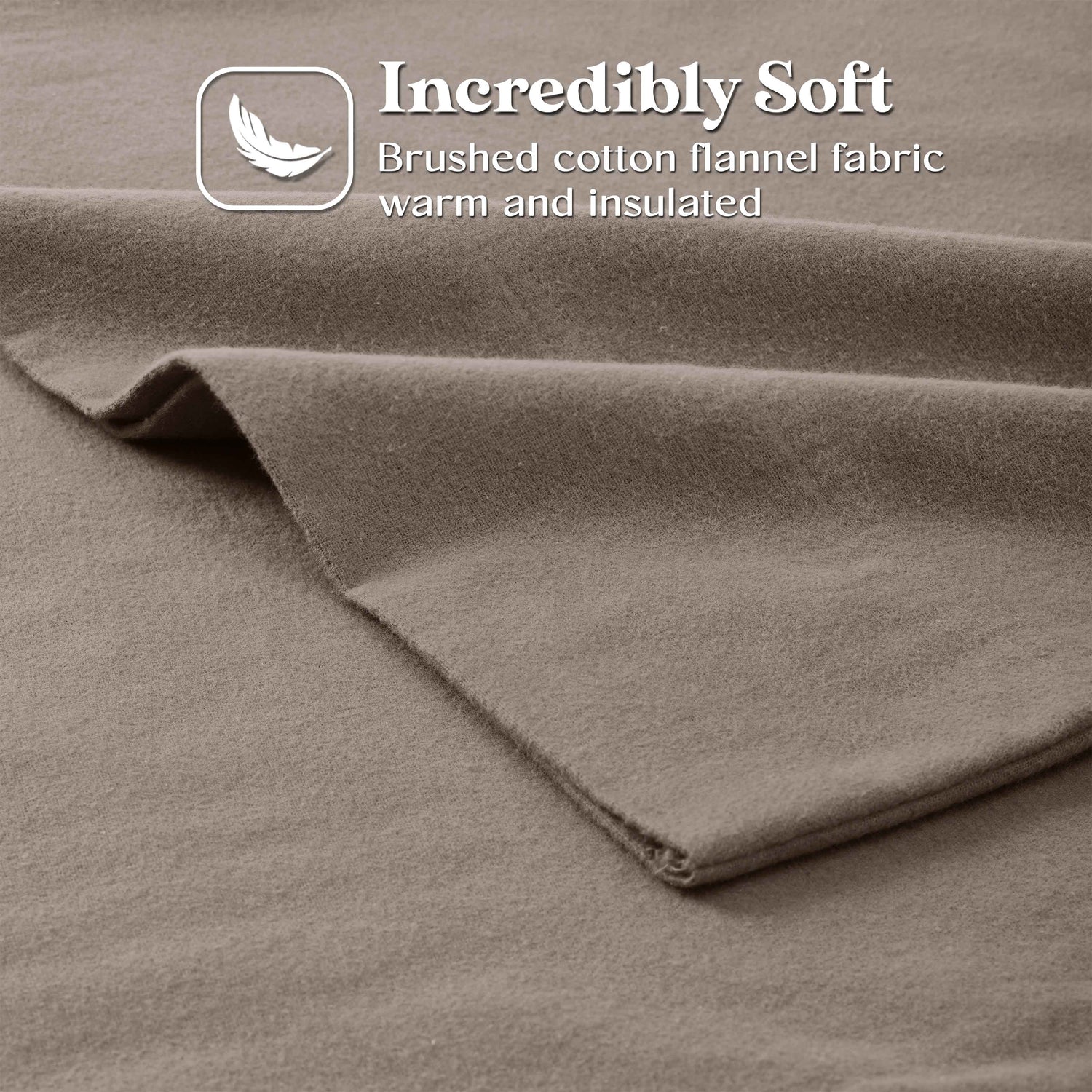 100% Cotton Flannel Sheet Set Solid Deep Pocket Fuzzy Warm Rome - Sheet Set by Superior Brand