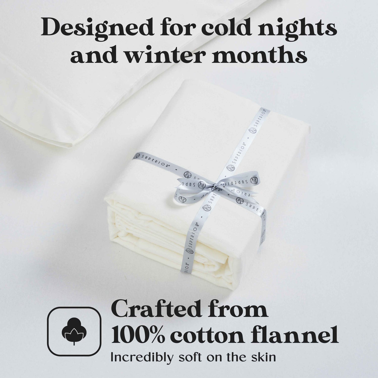 100% Cotton Flannel Sheet Set Solid Deep Pocket Fuzzy Warm Rome - Sheet Set by Superior Brand