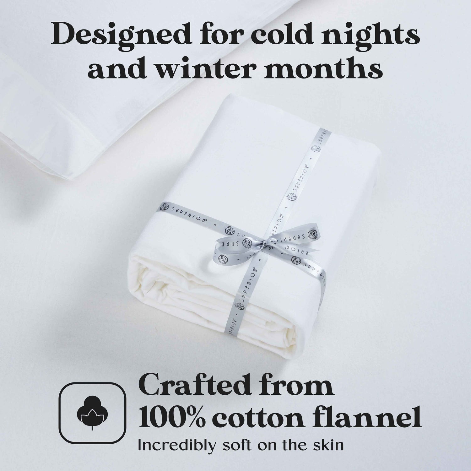 100% Cotton Flannel Sheet Set Solid Deep Pocket Fuzzy Warm Rome - Sheet Set by Superior Brand