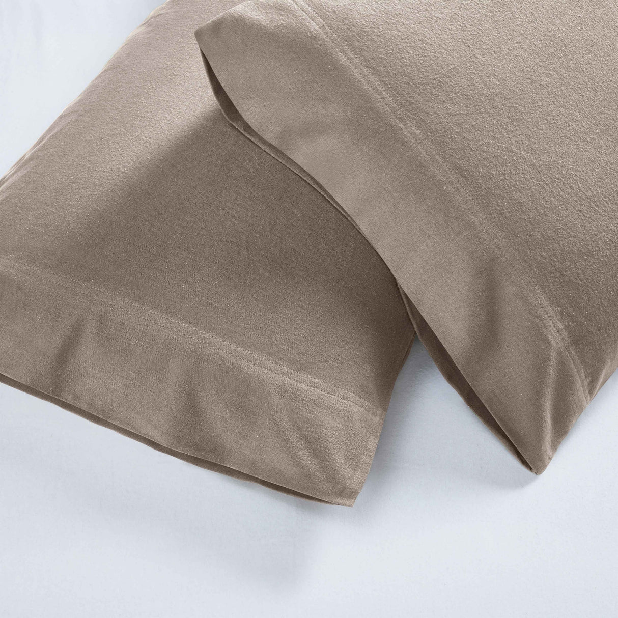 Rome Flannel Cotton Solid Fuzzy Pillowcases, Set of 2 - Pillowcases by Superior Brand