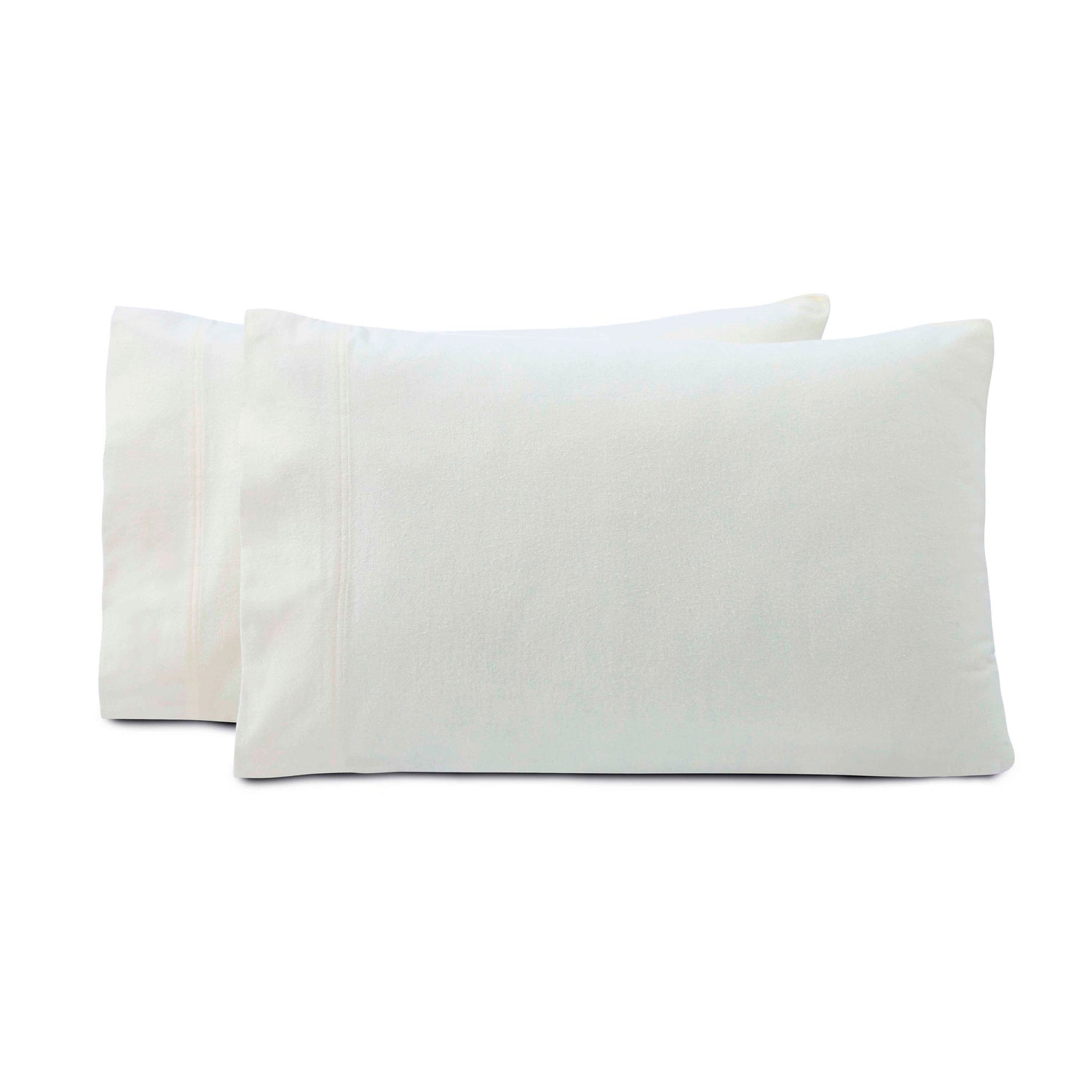 Rome Flannel Cotton Solid Fuzzy Pillowcases, Set of 2 - Pillowcases by Superior Brand