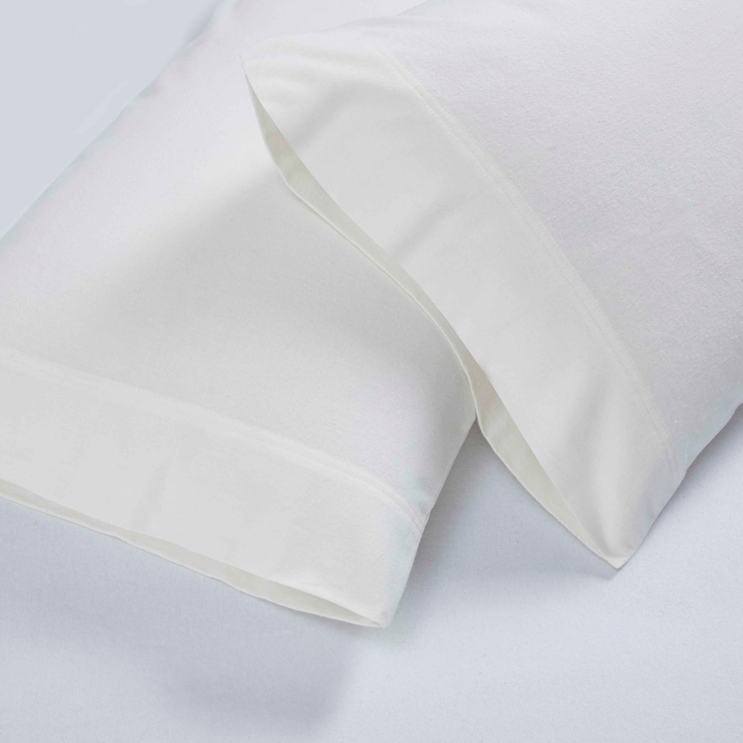 Rome Flannel Cotton Solid Fuzzy Pillowcases, Set of 2 - Pillowcases by Superior Brand