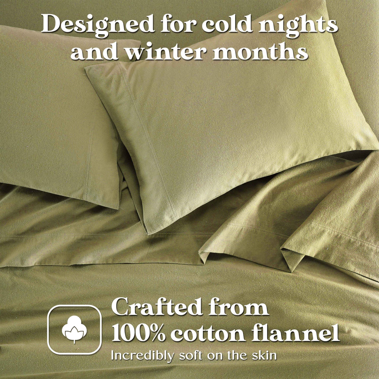 Rome Flannel Cotton Solid Fuzzy Pillowcases, Set of 2 - Pillowcases by Superior Brand