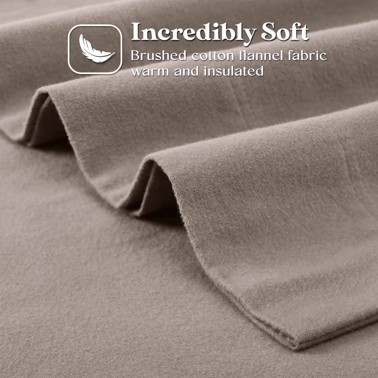 Rome Flannel Cotton Solid Fuzzy Pillowcases, Set of 2 - Pillowcases by Superior Brand