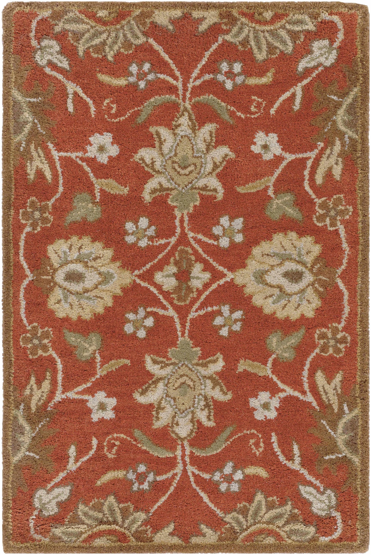 Conesus Hand Tufted Rust 1062 Area Rug - Clearance