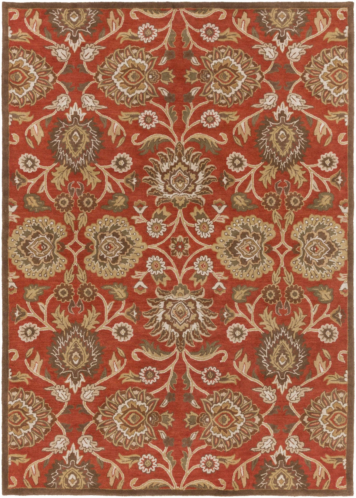 Conesus Hand Tufted Rust 1062 Area Rug - Clearance