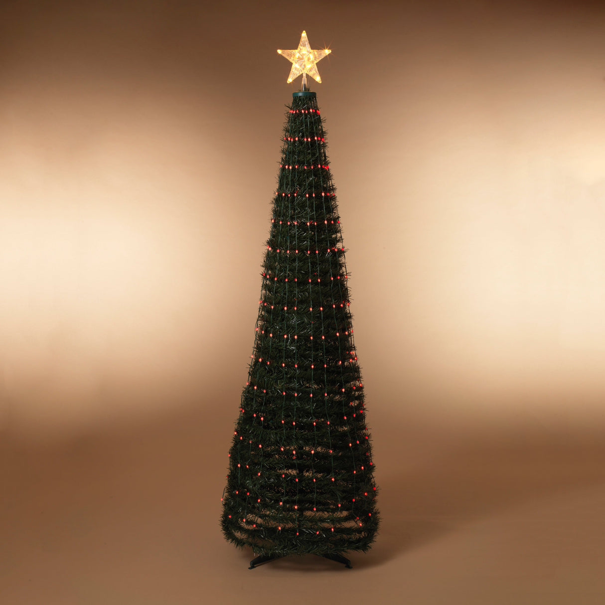 Steel Frame Pole Tree with Color Change LED Lighting - 6 Feet Tall