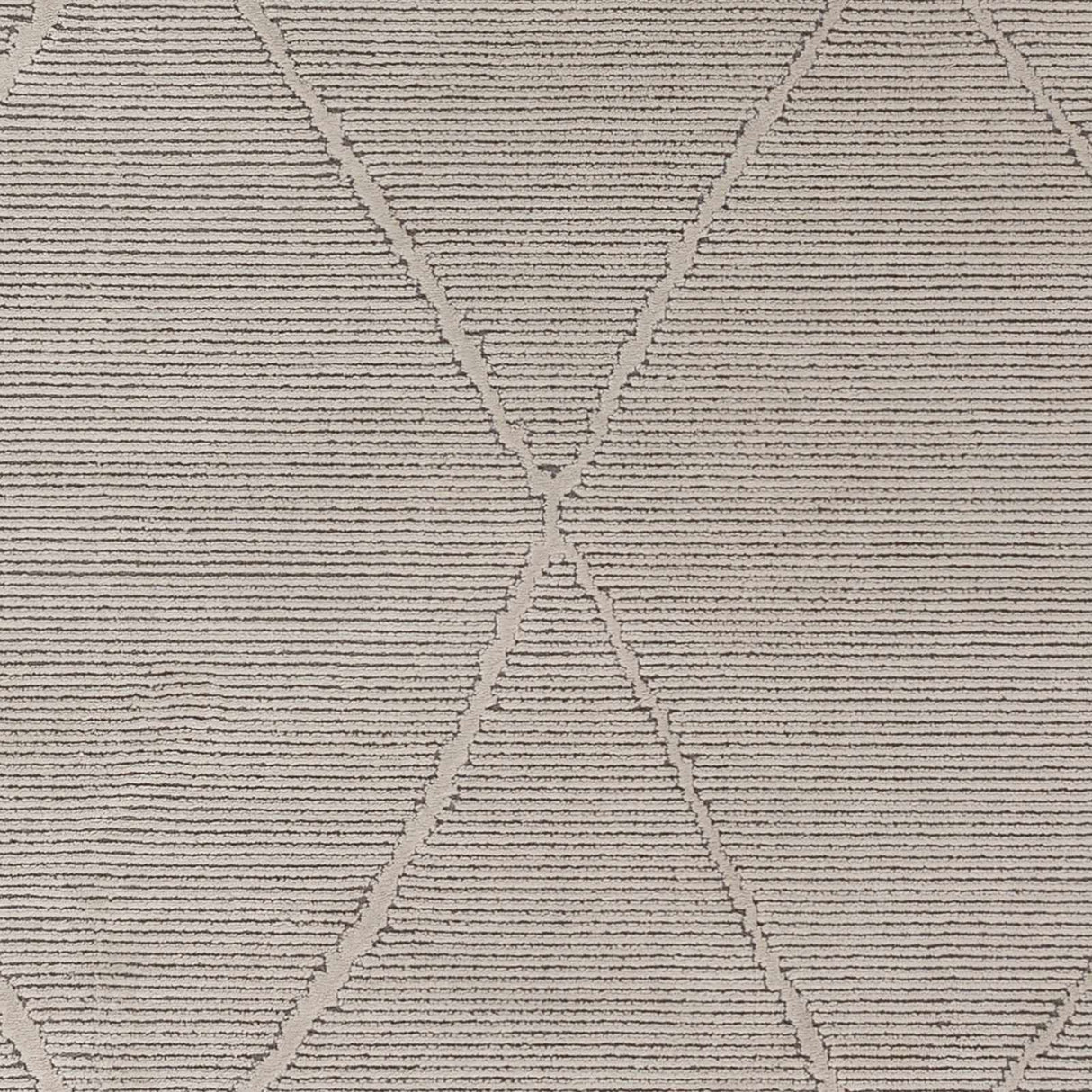 Aldis Grey Plush Textured Washable Rug - Clearance