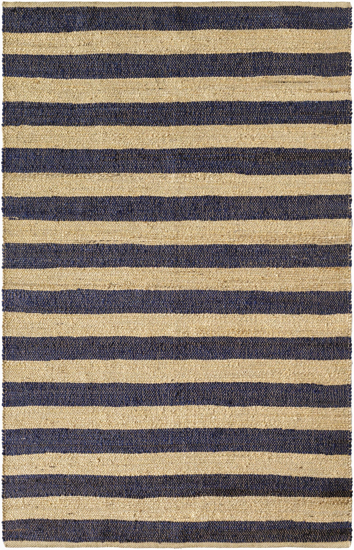 Ilkay Beige & Black Jute Area Rug - Clearance