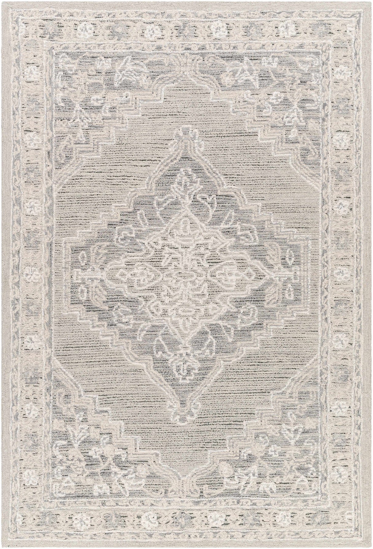 Nani Gray Wool Blend Area Rug - Clearance
