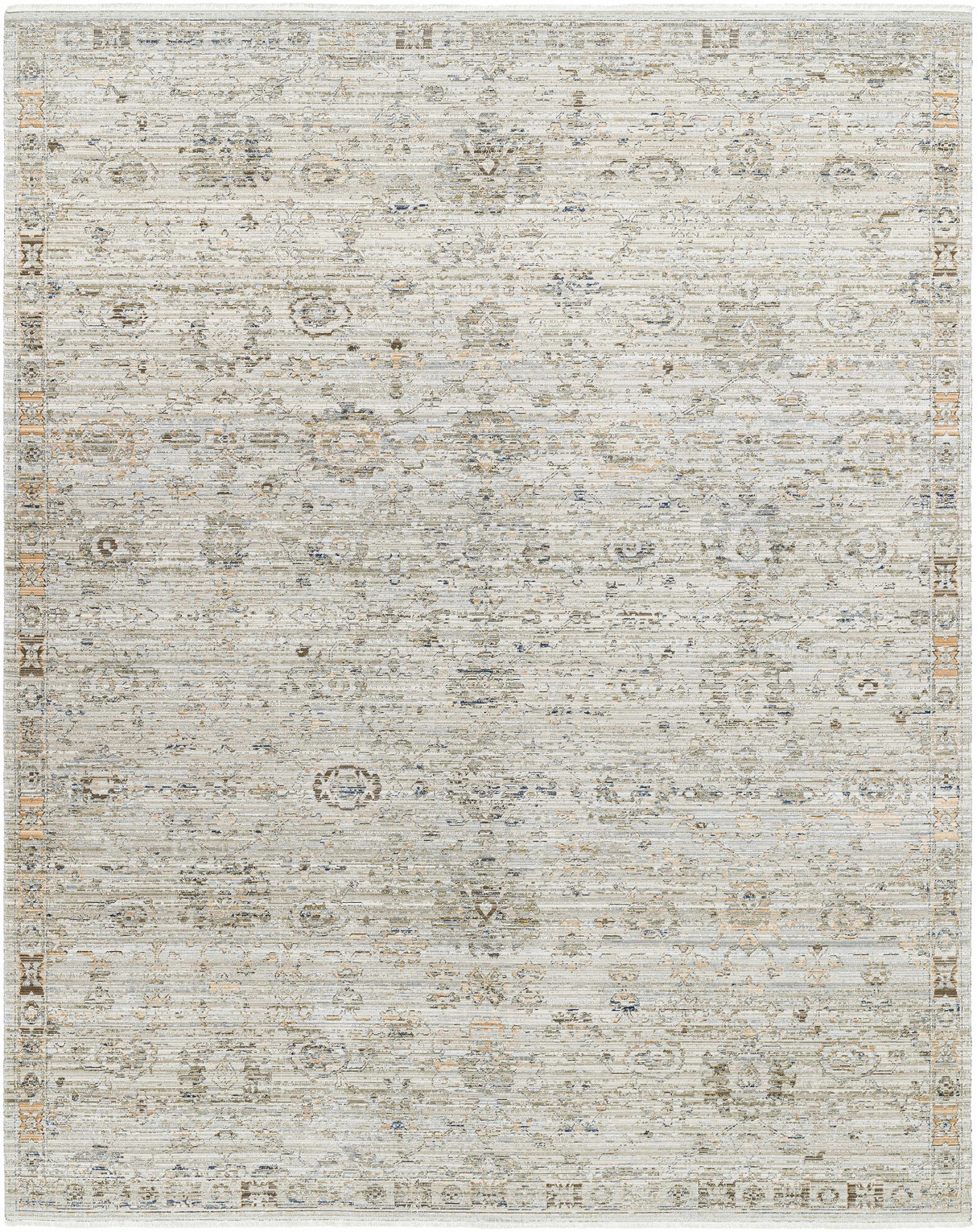 Margaret Damask Gray Washable Rug - Becki Owens x Livabliss