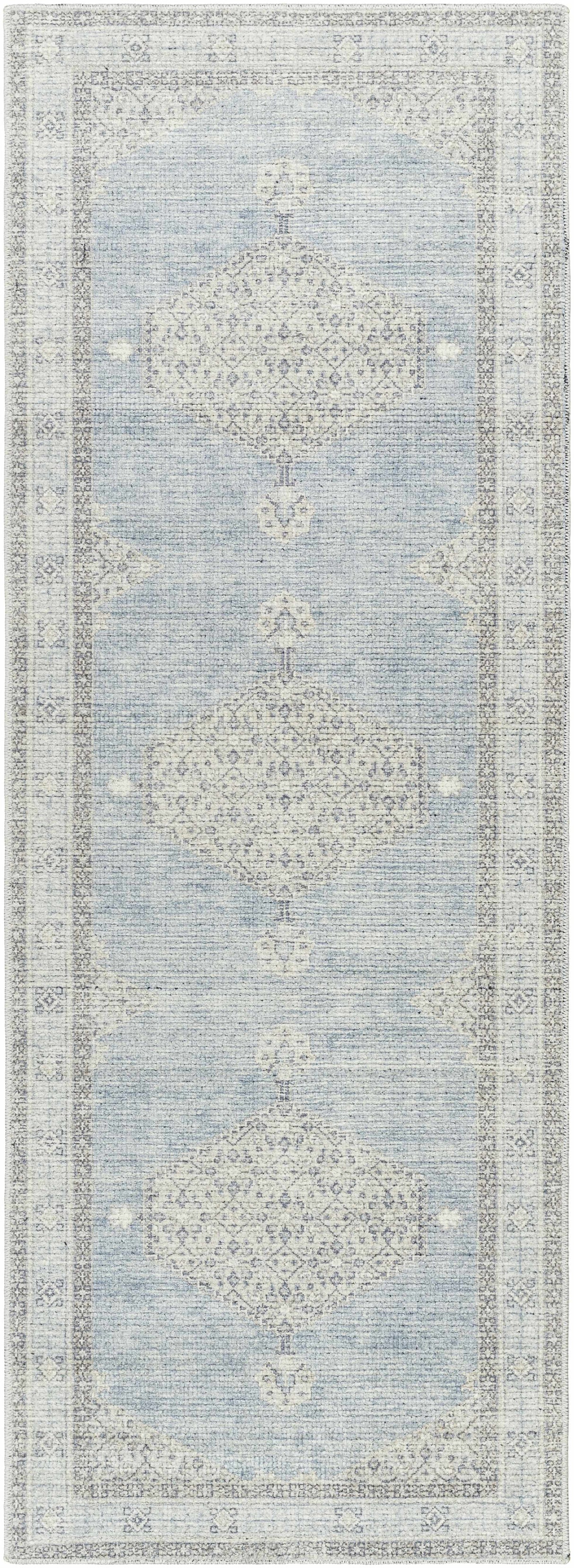 Lila Medallion Denim Area Rug