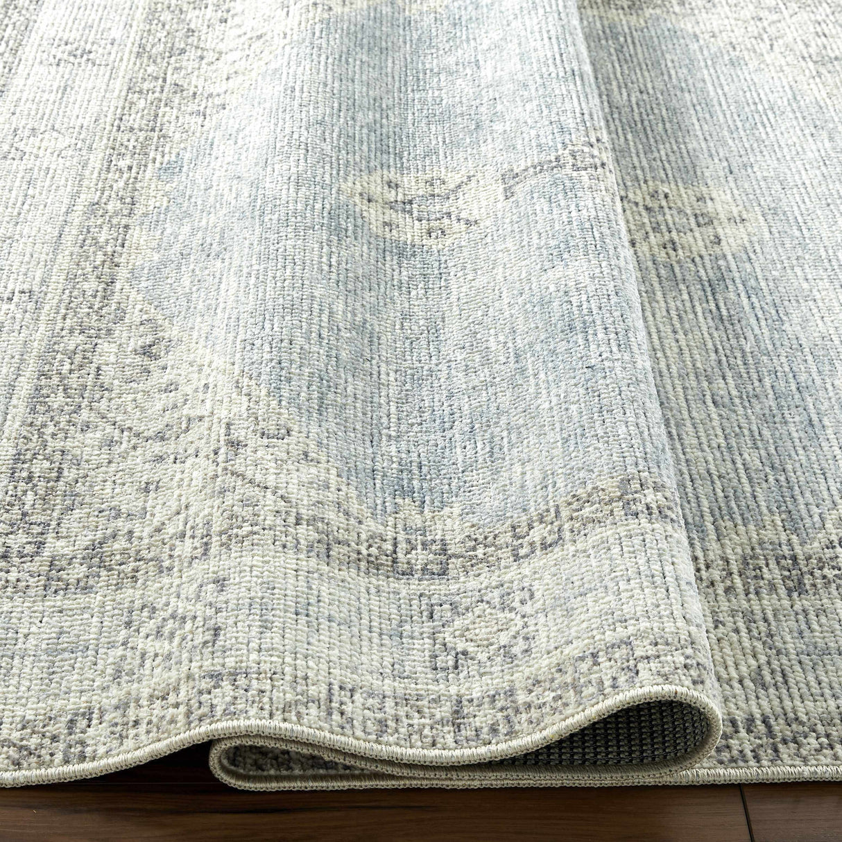 Lila Medallion Denim Area Rug