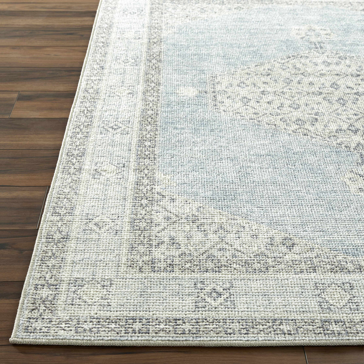 Lila Medallion Denim Area Rug