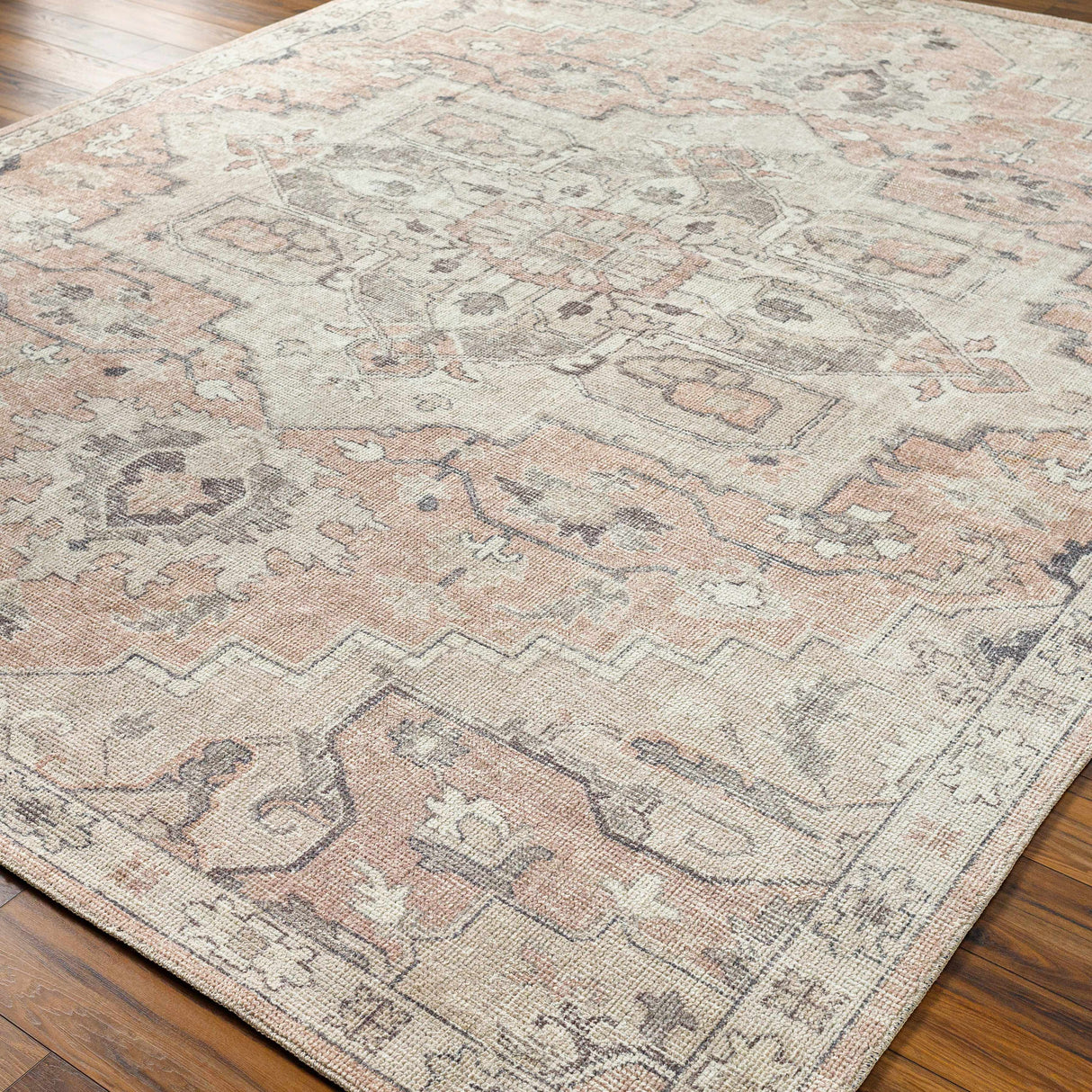 Elle Medallion Taupe Area Rug