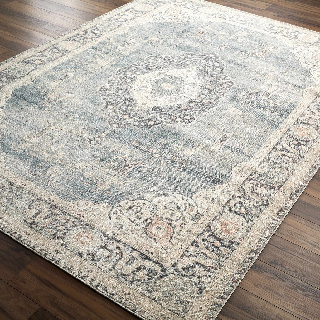 Marlene Medallion Blue Area Rug - Becki Owens x Livabliss