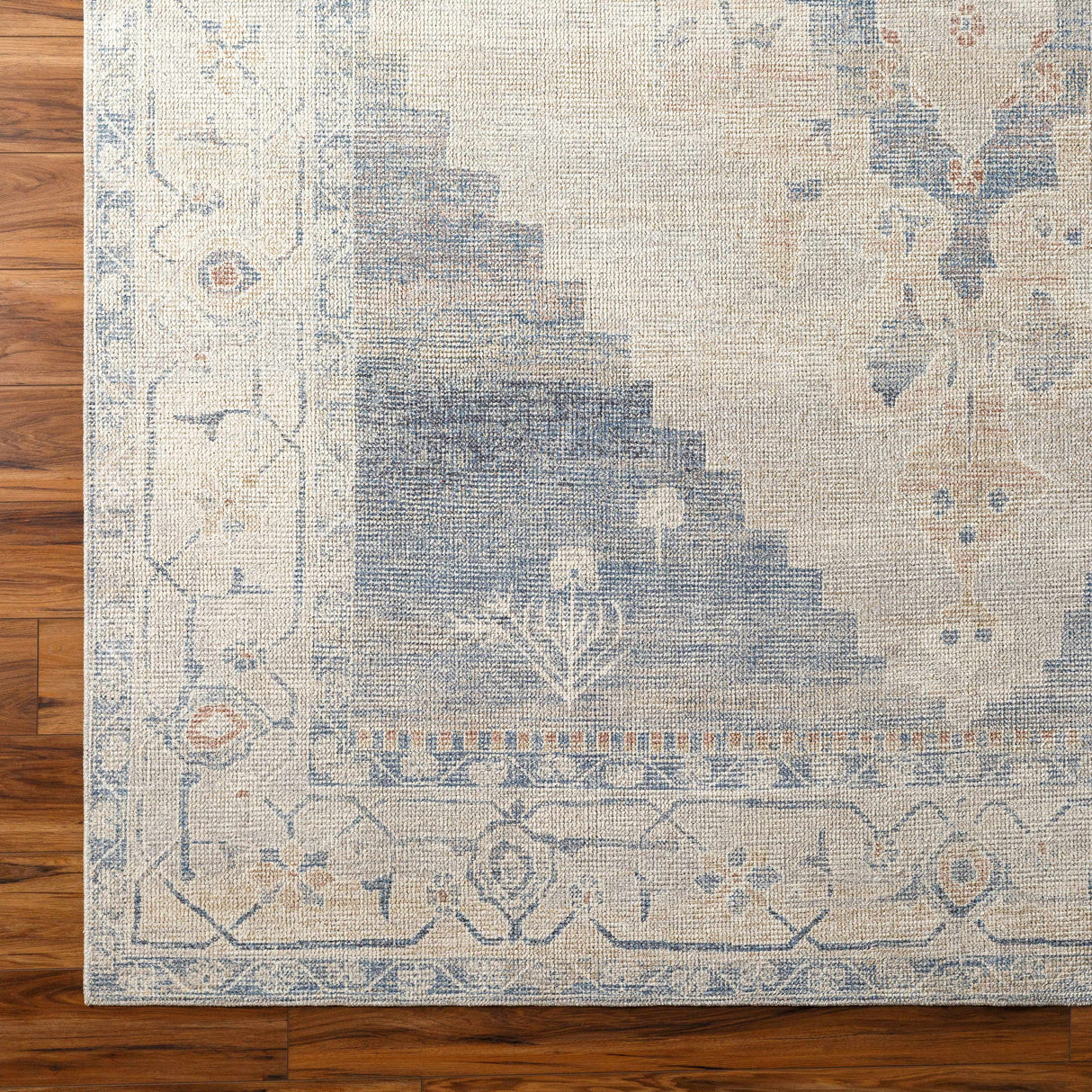 Luca Medallion Pewter Area Rug