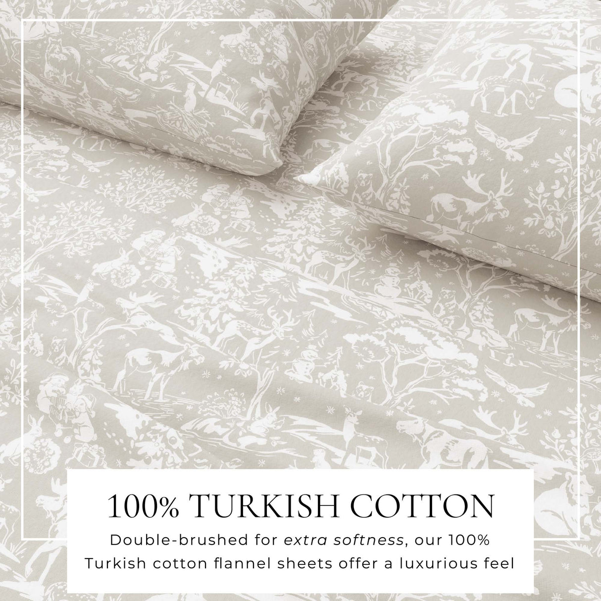 Turkish Cotton Flannel Sheet Set - Elevated Holiday Collection