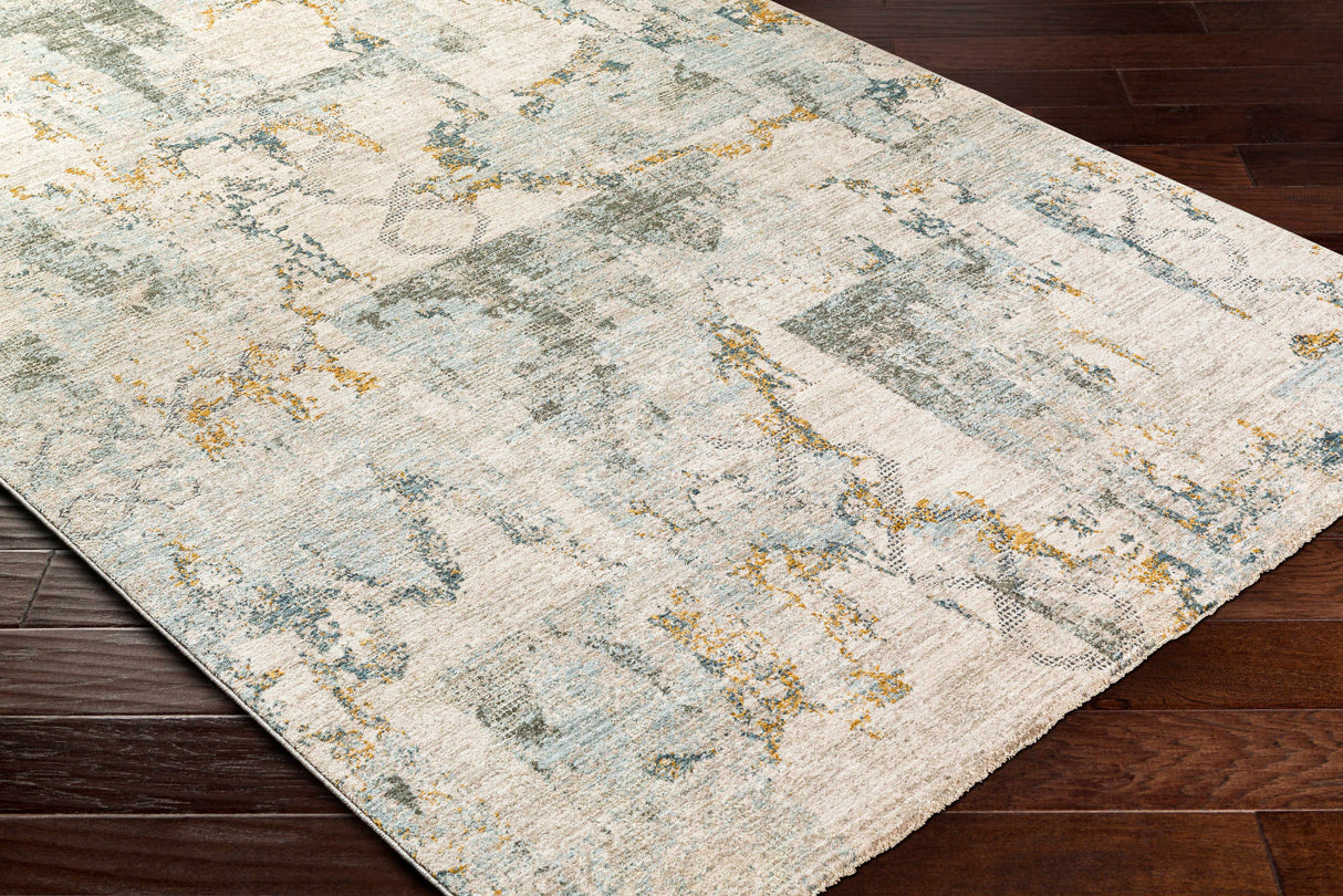 Adlai Textured Rug with Fringes