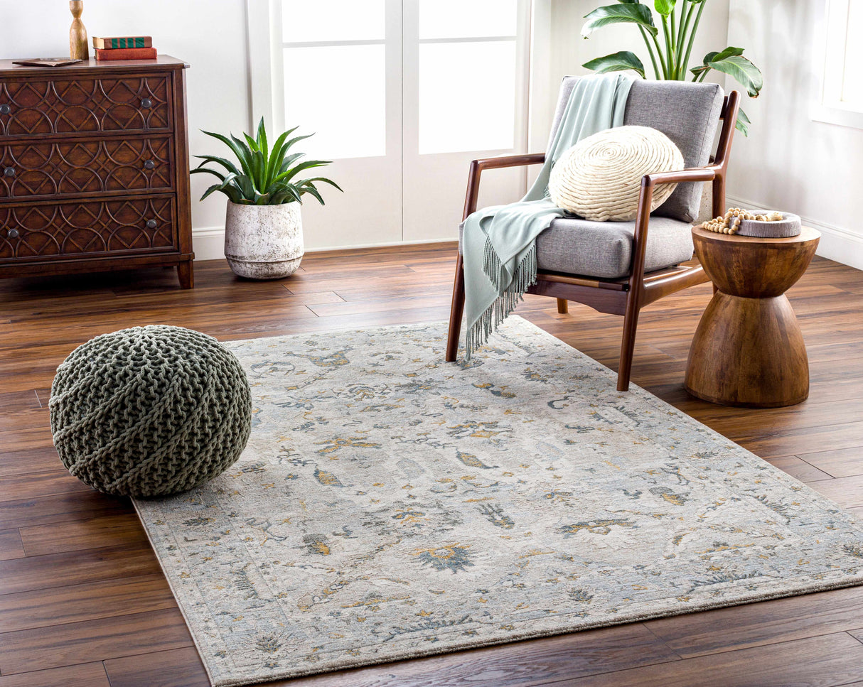 Emile Textured Rug with Fringes