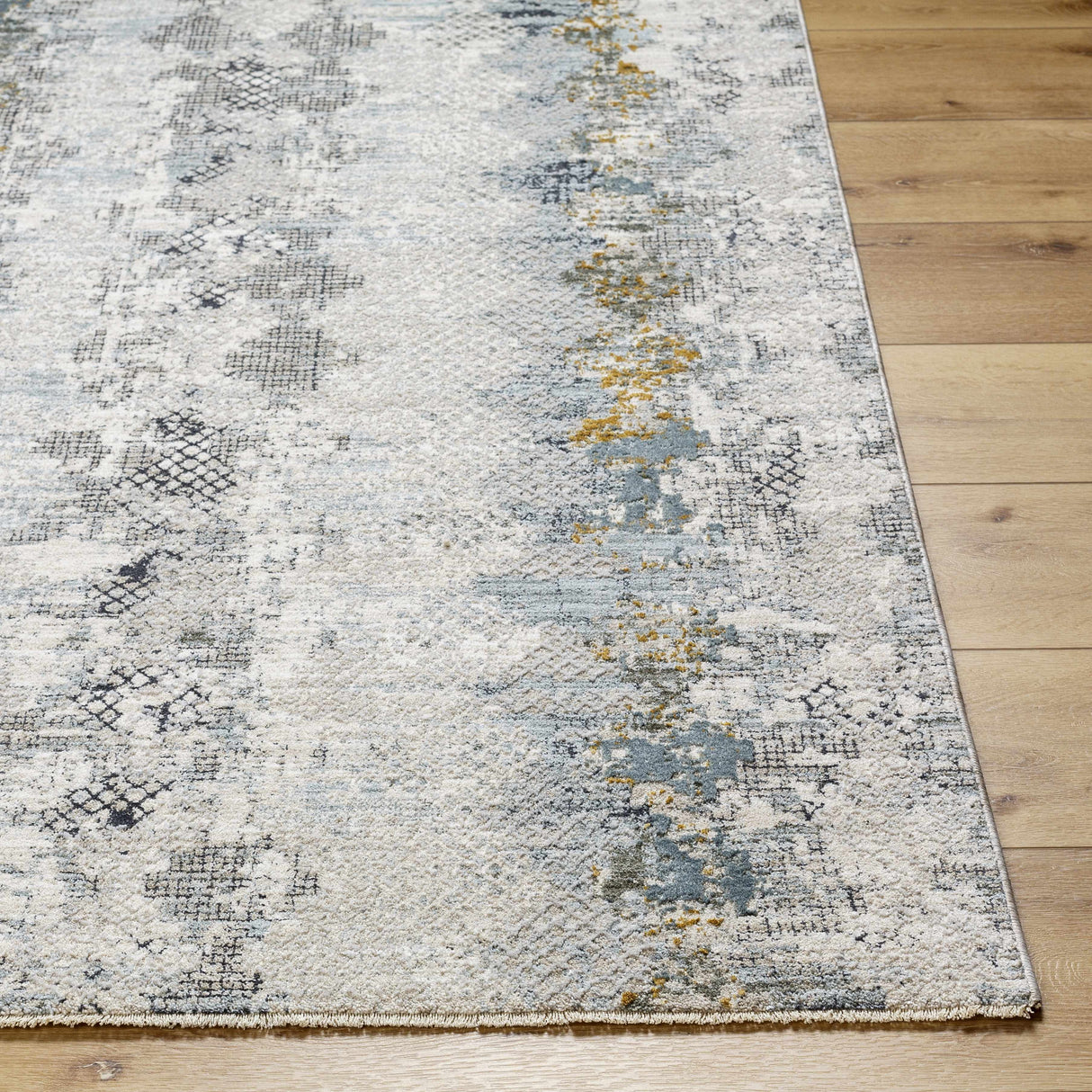 Lalo Textured Rug with Fringes