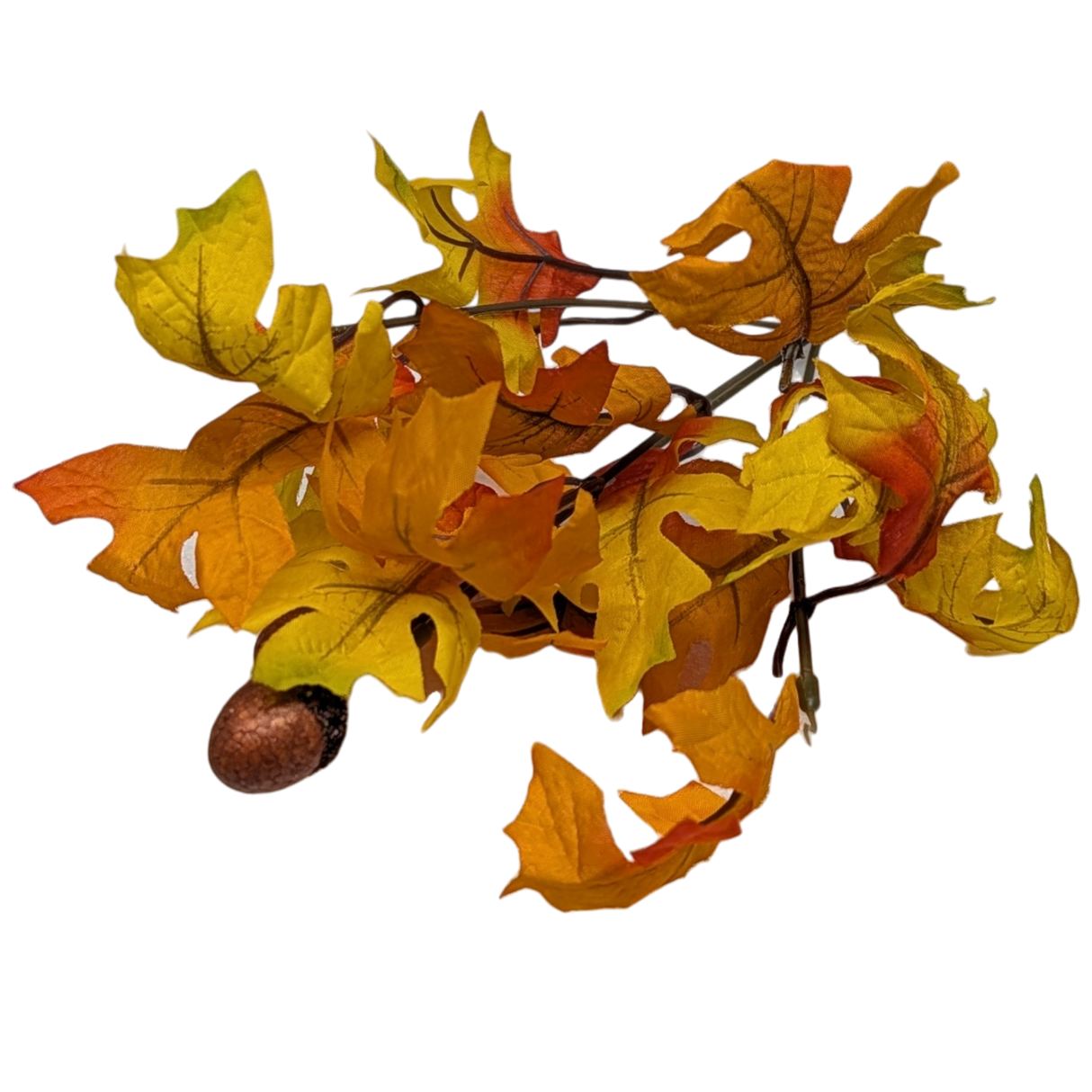 13-Inch Autumn Oak Leaf Bush