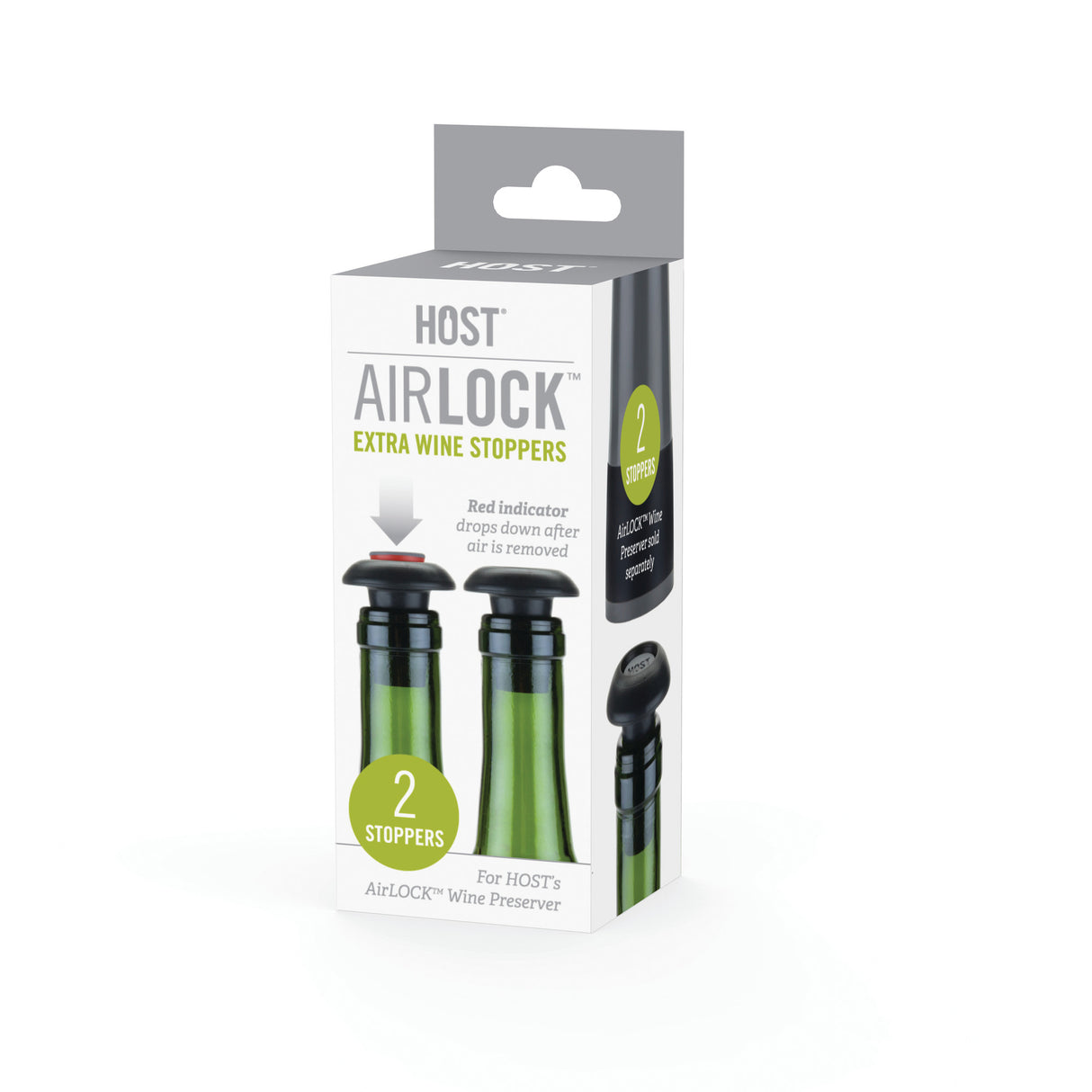 Airlock™ extra wine stoppers by host®
