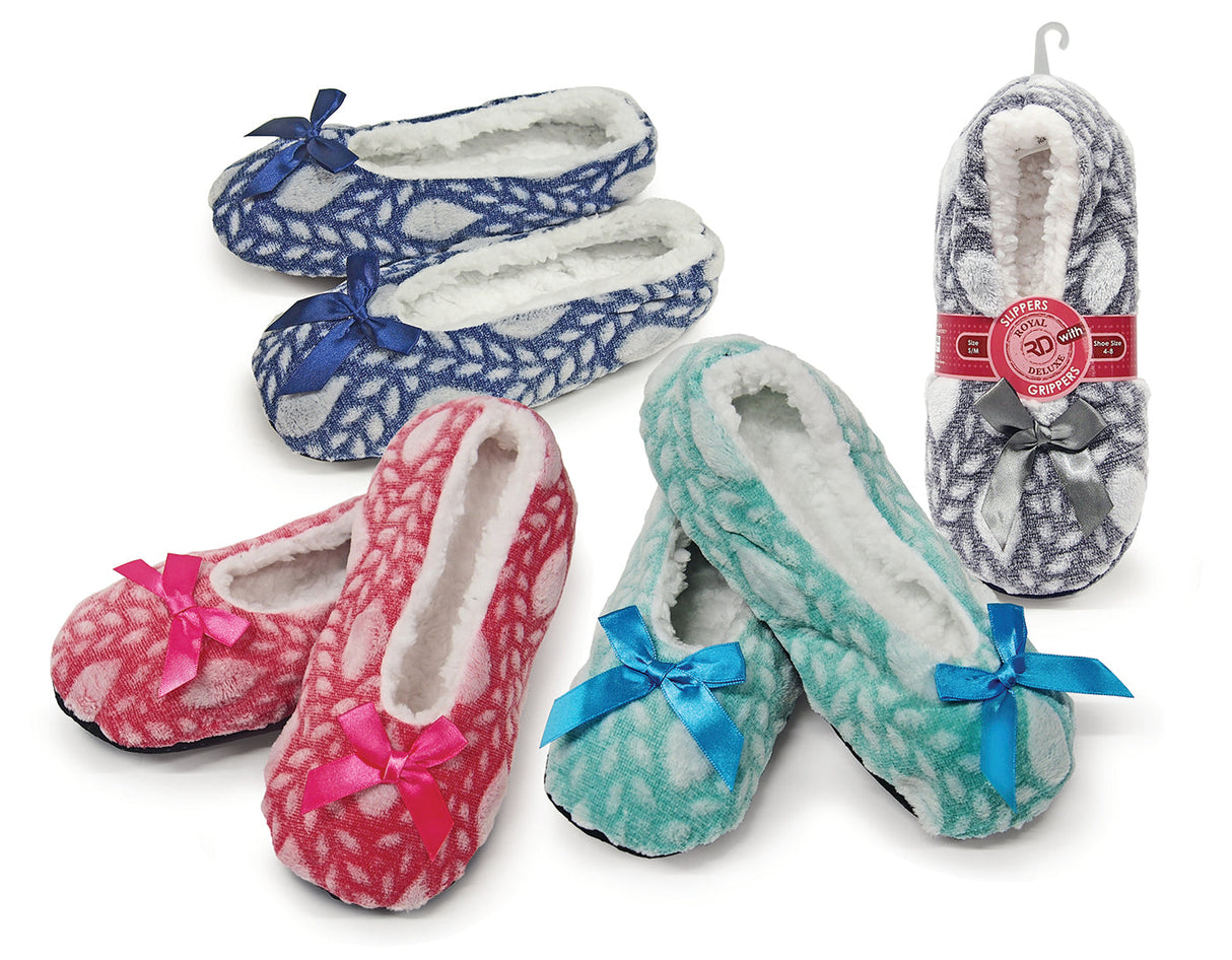 2-Pack – Plush Slipper with Gripper