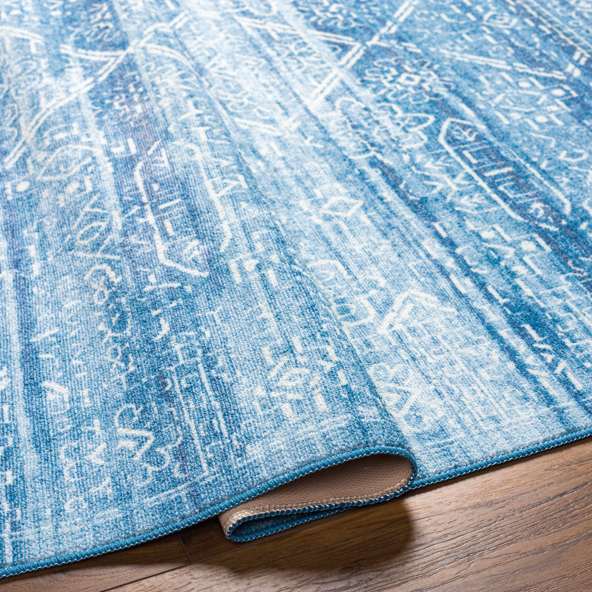 Blake Arctic Sky Washable Area Rug - Clearance