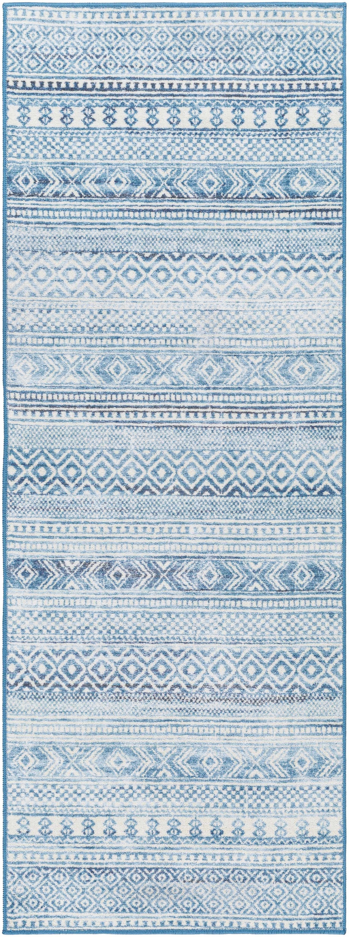 Gizeh Arctic Stone Washable Area Rug - Clearance