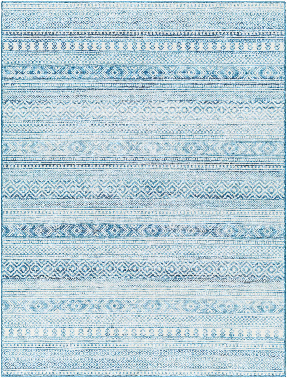 Gizeh Arctic Stone Washable Area Rug - Clearance