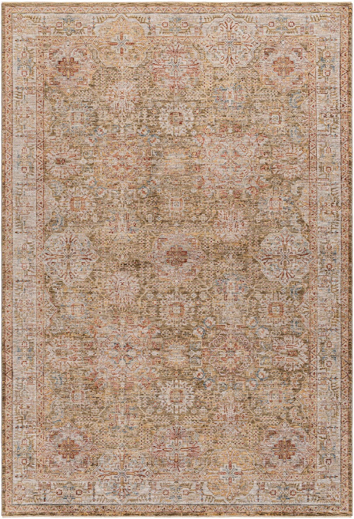 Ange Tan Rich Textured Traditional Rug