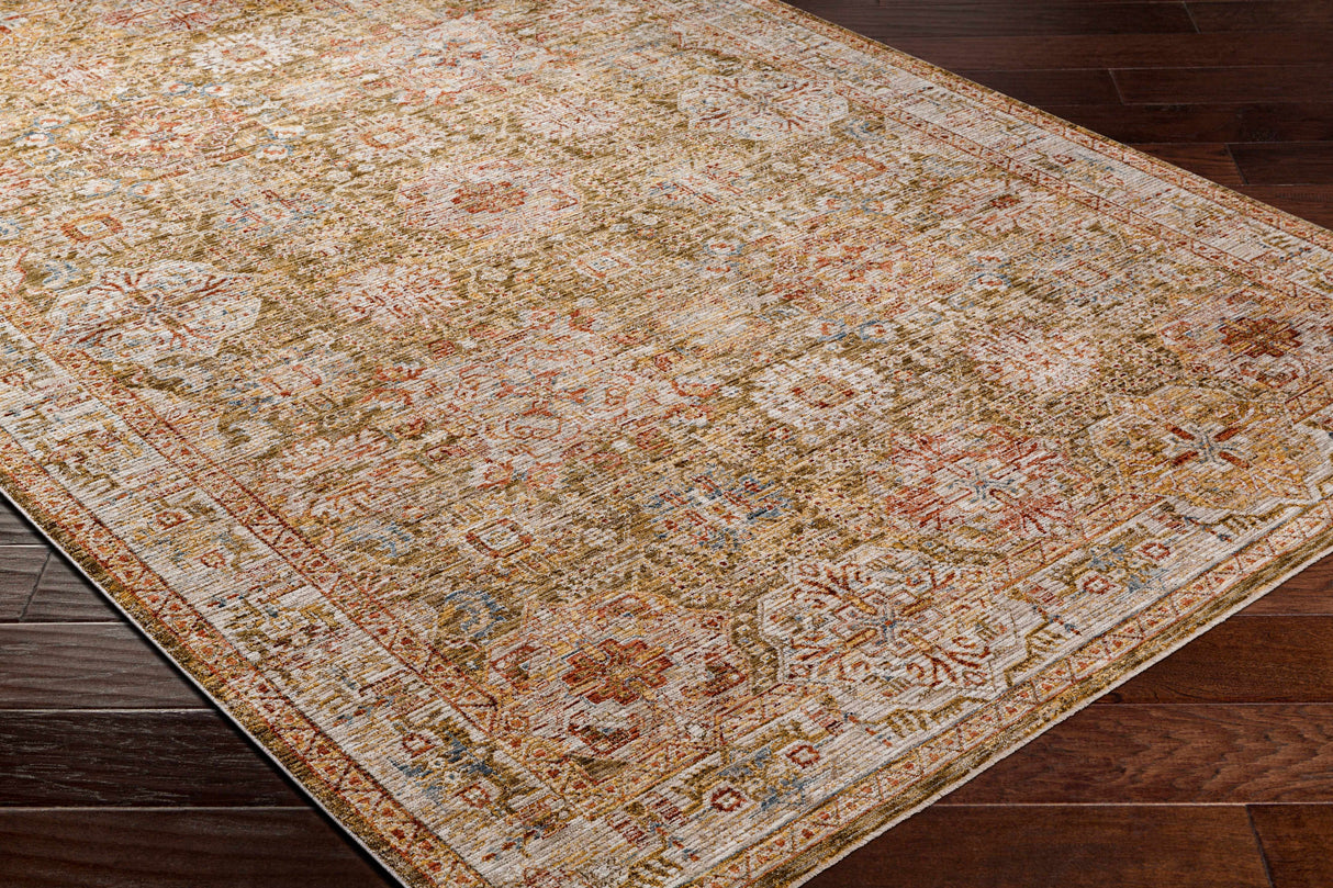 Ange Tan Rich Textured Traditional Rug