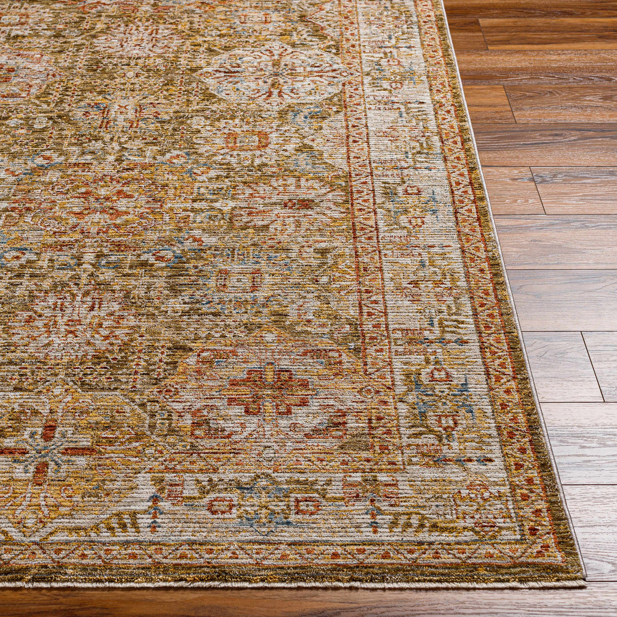 Ange Tan Rich Textured Traditional Rug