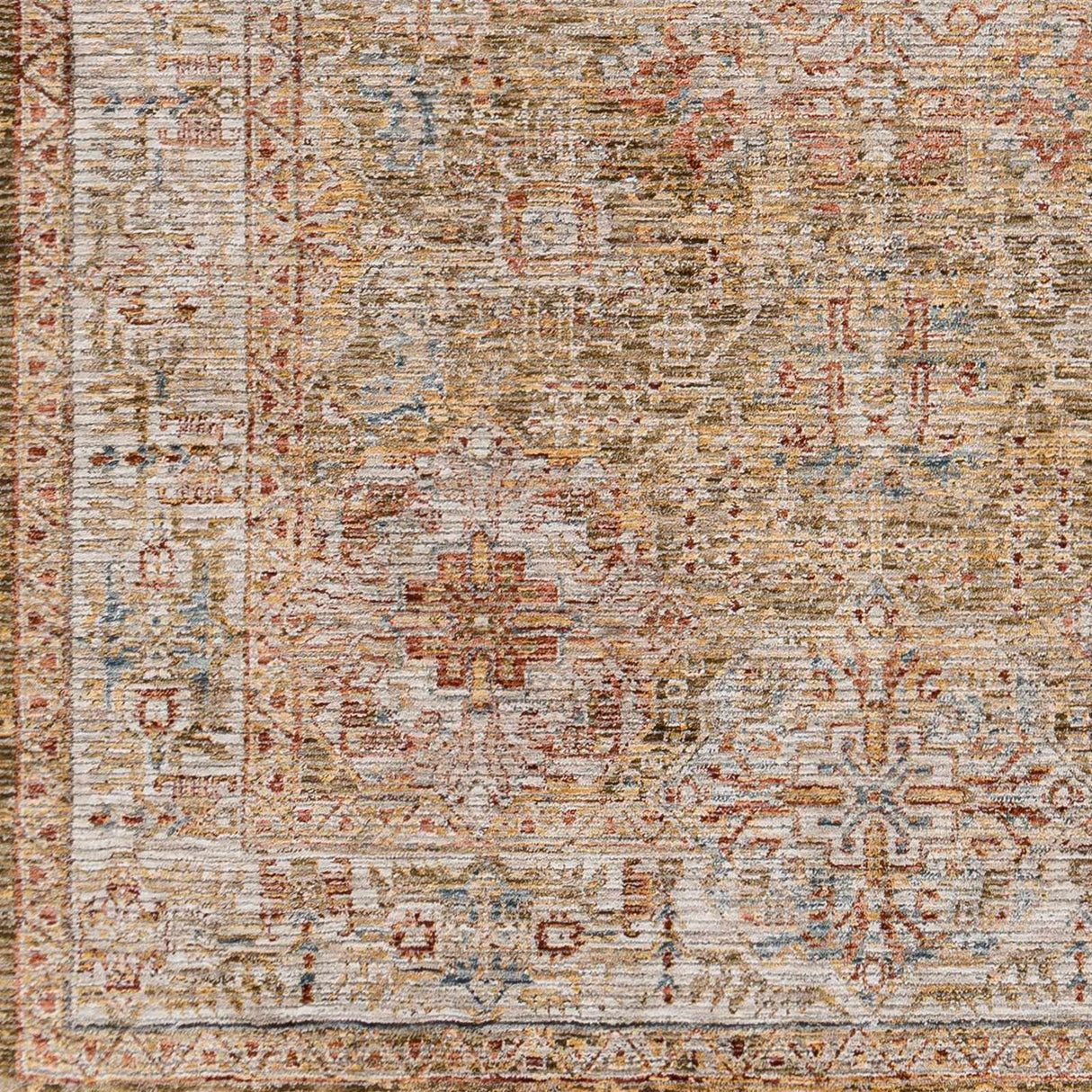 Ange Tan Rich Textured Traditional Rug