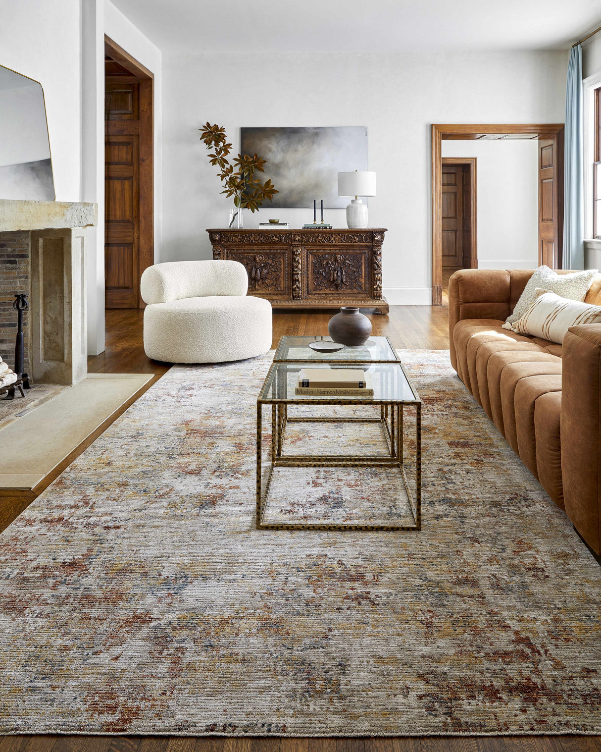 Chas Tan Rich Textured Traditional Rug