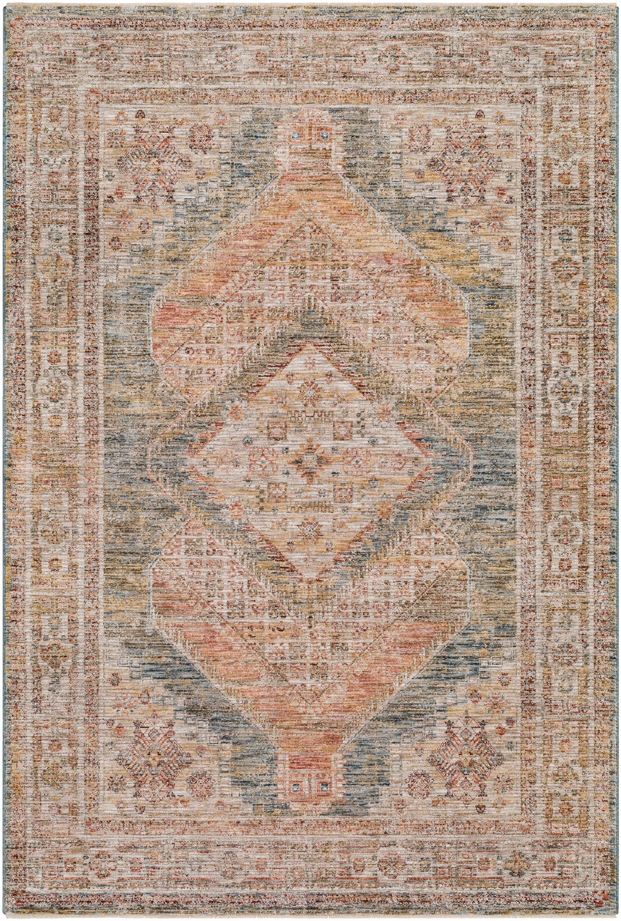 Moya Cream Rich Textured Traditional Rug