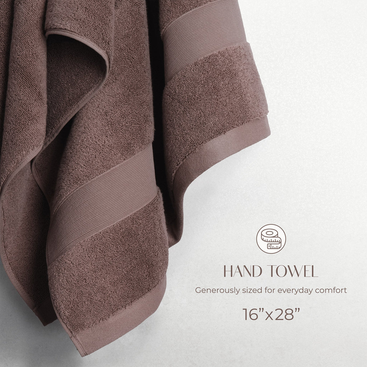 SIENA 4-Piece Turkish Cotton Hand Towels Set, Luxury Towels 700 GSM