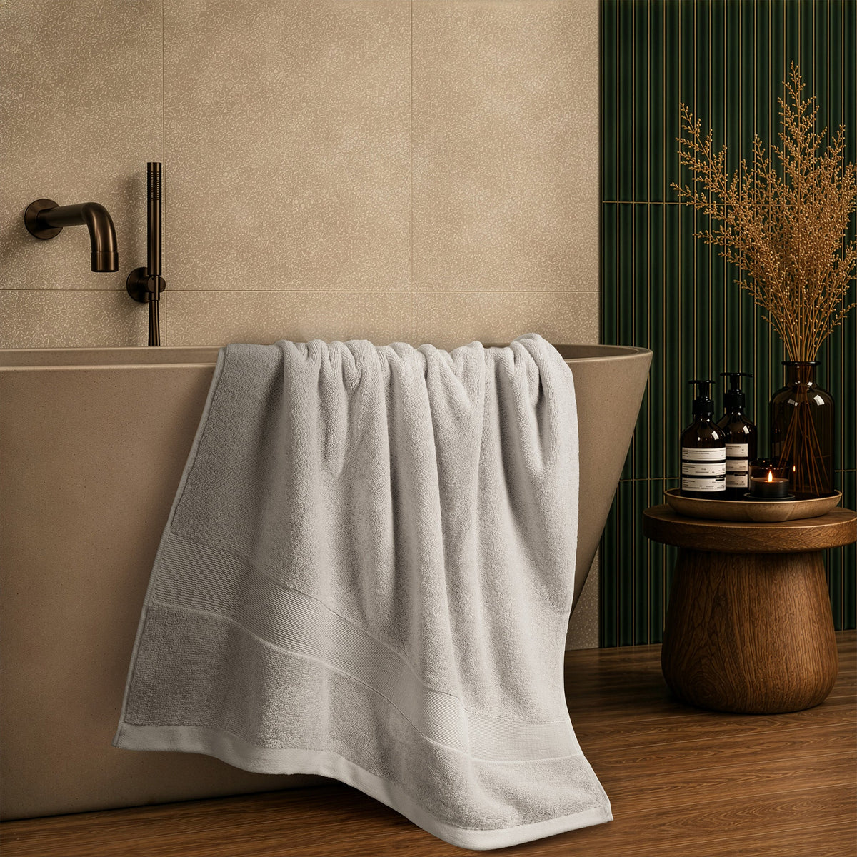 SIENA Turkish Cotton Jumbo Bath Towel – 700 GSM Luxury 30 x 56"