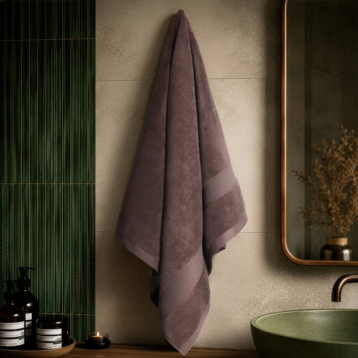 SIENA Turkish Cotton Jumbo Bath Towel – 700 GSM Luxury 30 x 56"