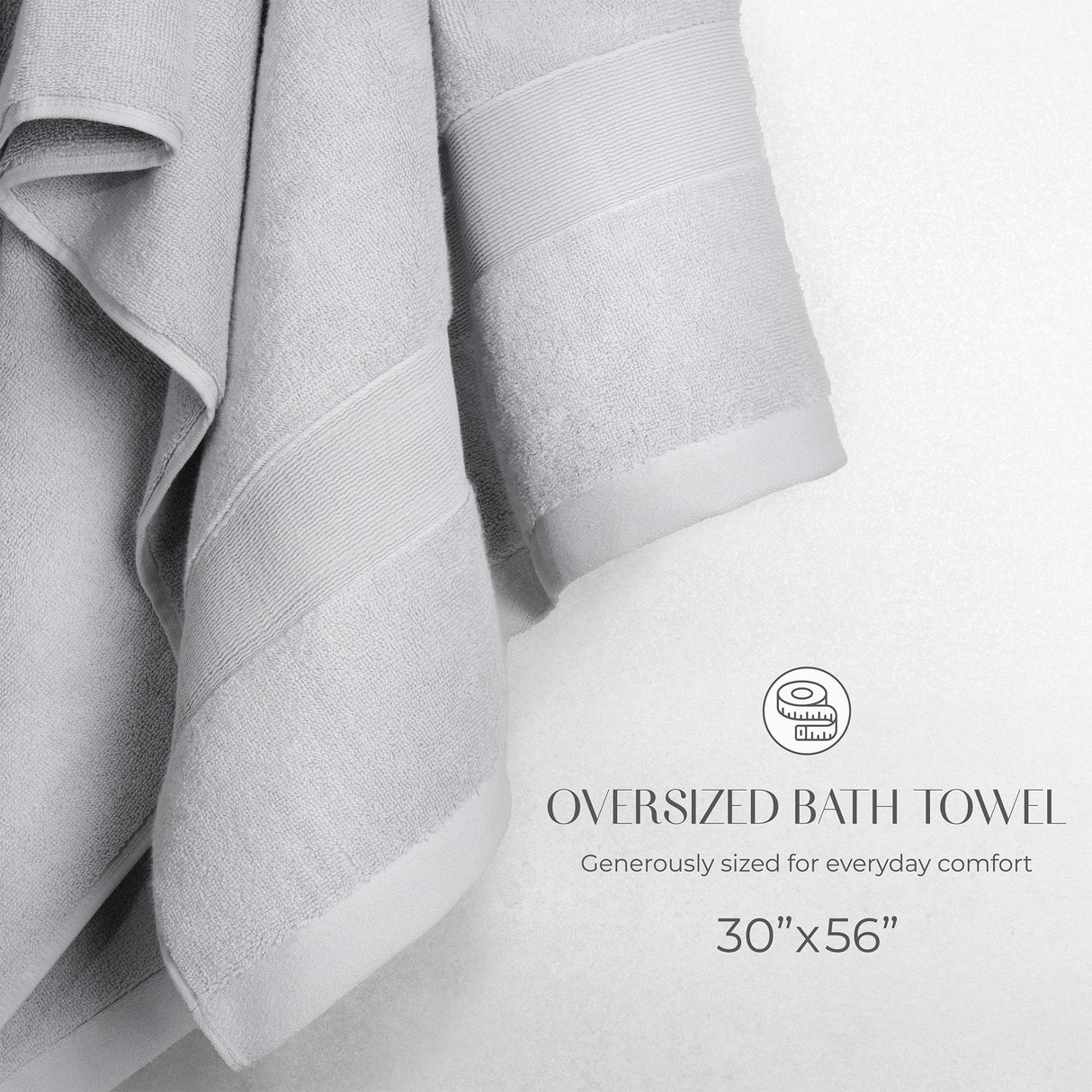 SIENA Turkish Cotton Jumbo Bath Towel – 700 GSM Luxury 30 x 56"