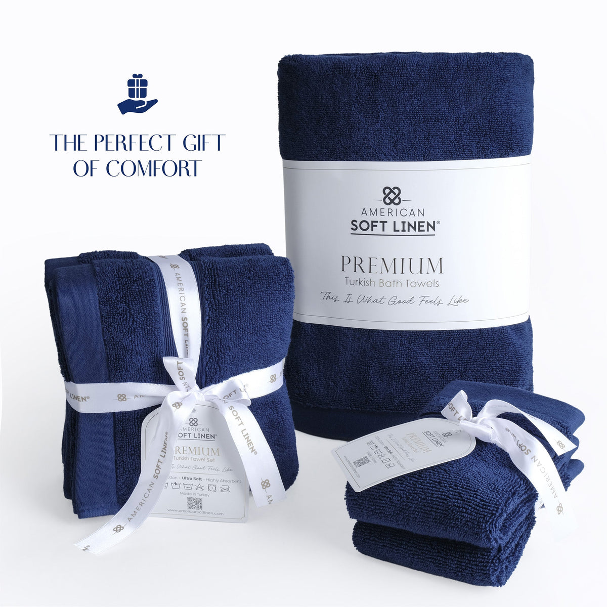 SIENA Wholesale 6-Piece Turkish Towel Set – 700 GSM Turkish Cotton, Case Pack of 9