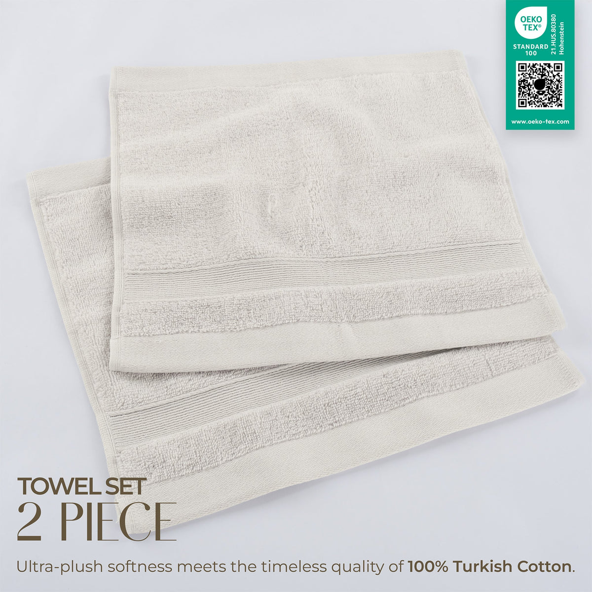 SIENA Wholesale Luxury Turkish Cotton Washcloths – 700 GSM, Case Pack of 120