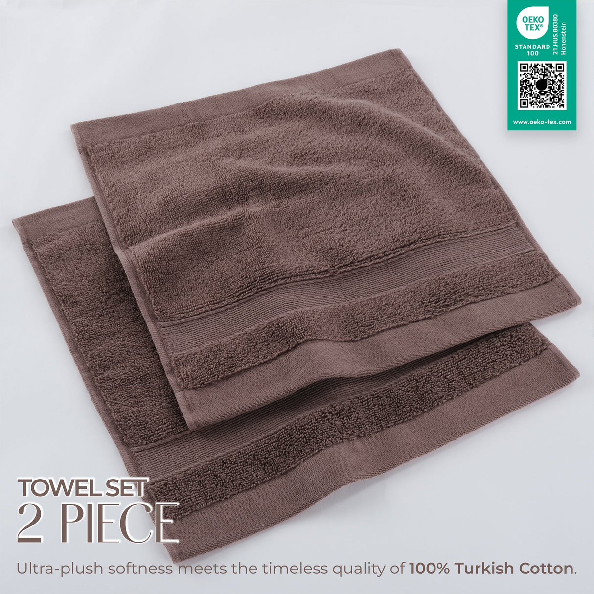 SIENA Wholesale Luxury Turkish Cotton Washcloths – 700 GSM, Case Pack of 120