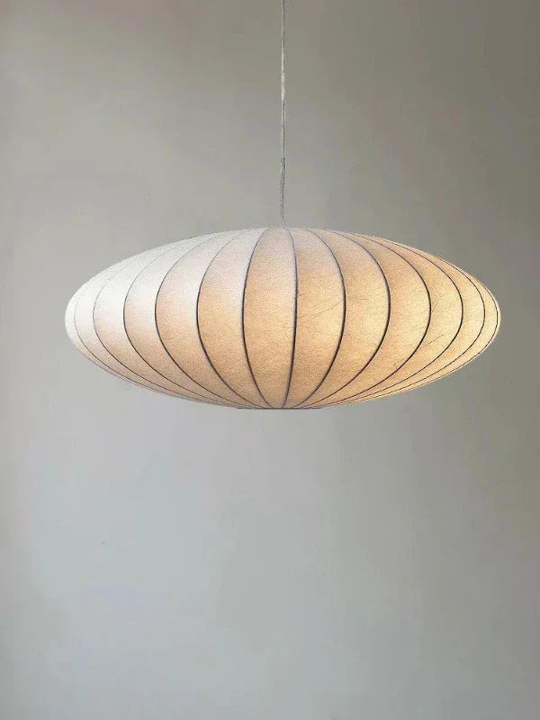 Silk Pleated Pendant Light with Crown Detail Ceiling Lamp 30 40 50cm