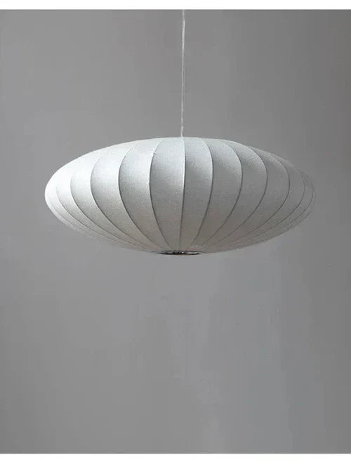 Silk Pleated Pendant Light with Crown Detail Ceiling Lamp 30 40 50cm