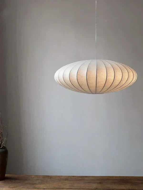 Silk Pleated Pendant Light with Crown Detail Ceiling Lamp 30 40 50cm