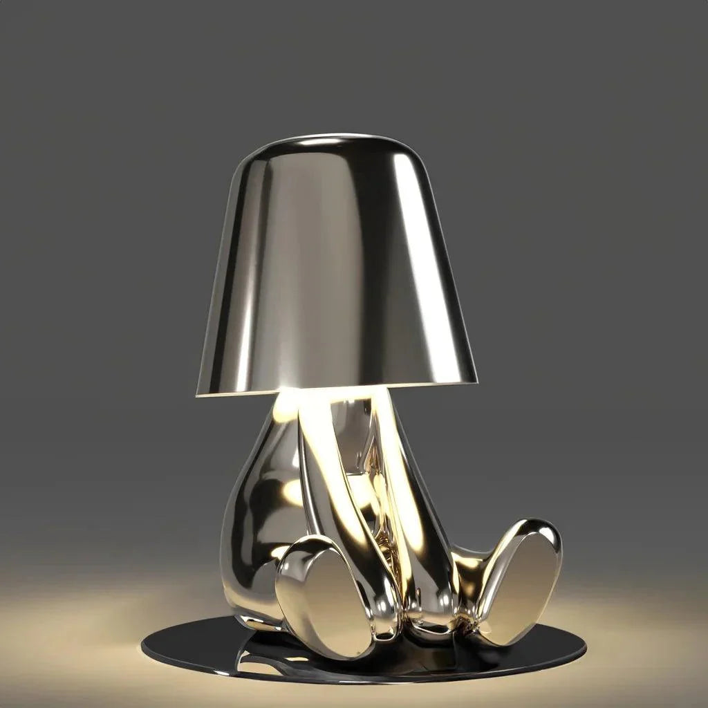Silver Thinker LED Table Lamps Set